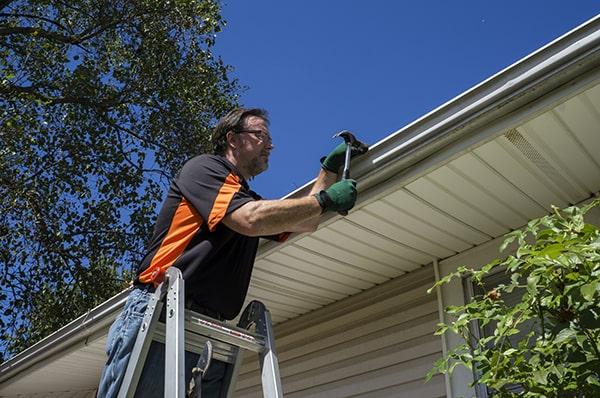 we specialize in all types of gutter repair, including leaks, clogs, and sagging